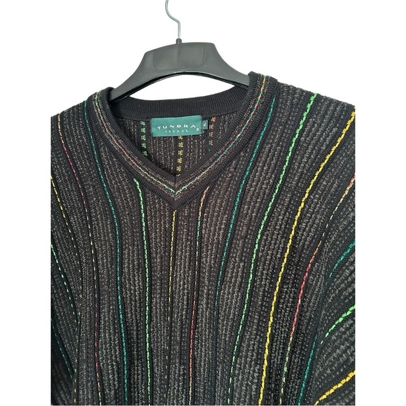 MENS Tundra Canada Cotton Blend Knit  Pullover V Neck Sweater Size XL - Picture 3 of 6